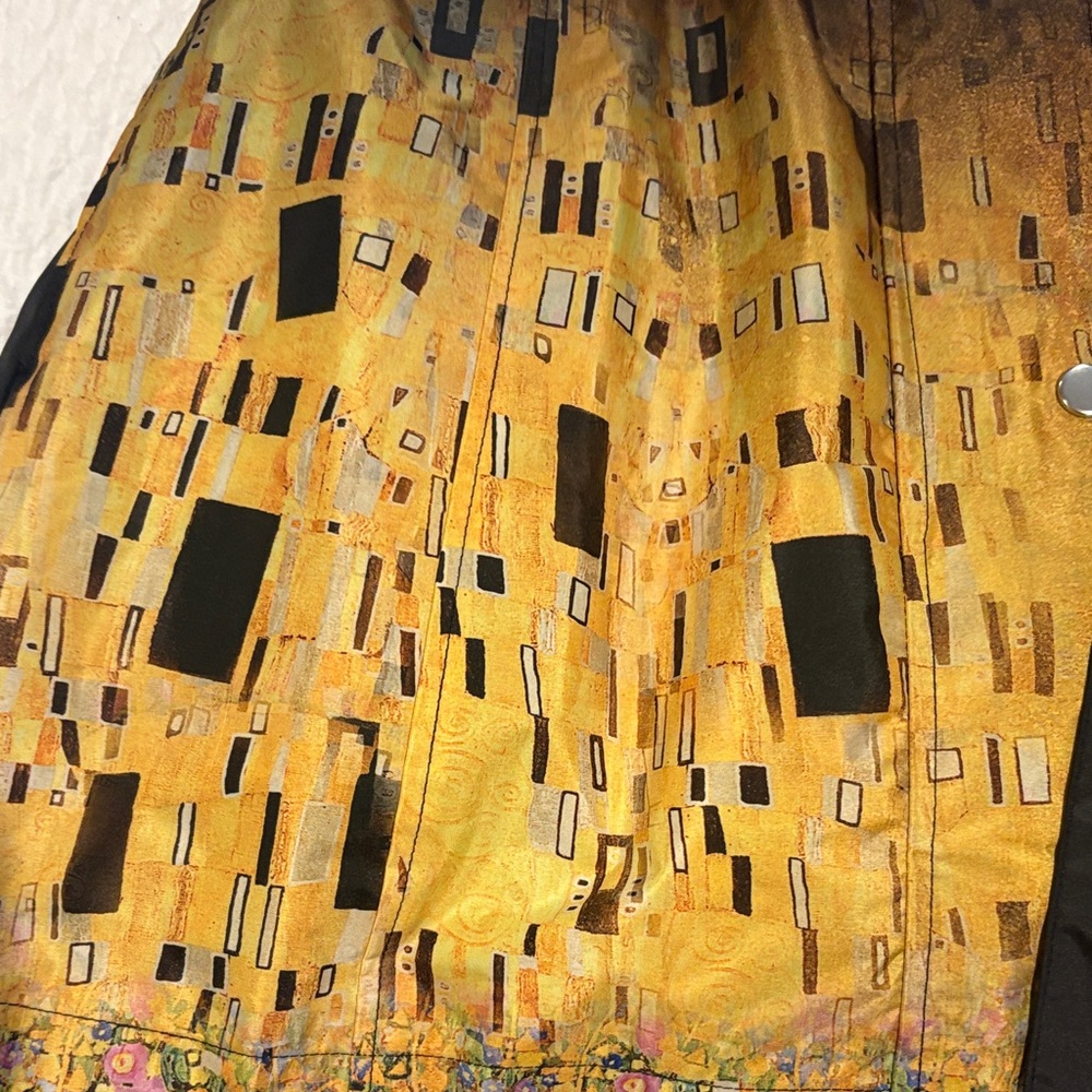 Gallery Women's Black and Gold Patterned Utility Jacket - Picture 2 of 5